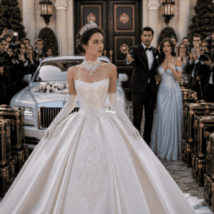 A cinco horas de estar encerrada en el auto nupcial, escuché a mi prometido decir detrás de la puerta: “Cuando entre su dinero, yo decidiré cómo se hacen las cosas”. No lloré ni discutí; bajé del auto, cancelé la boda y ordené retirar los 72 cofres. Esa misma noche, una grabación y una cláusula del contrato pusieron a toda su familia contra la pared.