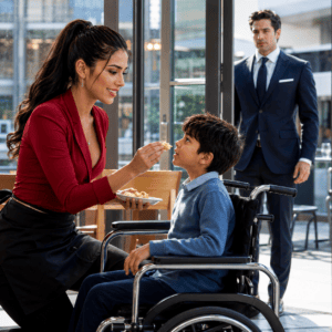 ntht/ El padre del niño que ayudé me contrató con un salario que triplicaba el mío, pero sus ejecutivos me llamaron “la mesera de caridad”. “Aquí solo importan los números”, se burlaron cuando defendí 1,800 empleos. Guardé silencio, presenté mis pruebas y gané la reunión, sin imaginar que ya estaban preparando mi caída.