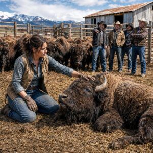 Una viuda compró 40 bisontes hambrientos por solo $800 y todo el pueblo se burló de ella. Un año después, los mismos rancheros hacían fila en su puerta, suplicando por una sola cría.