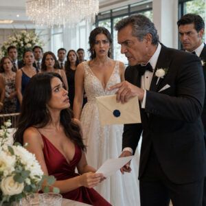 Su padre la desheredó frente a 180 invitados durante la boda de su hermana, pero ella sonrió y dijo: “Gracias por ponerlo por escrito”. Minutos después, reveló que aquella humillación le daba el 52 % de la empresa… hasta que él le susurró que su madre, enterrada hacía 22 años, seguía viva.