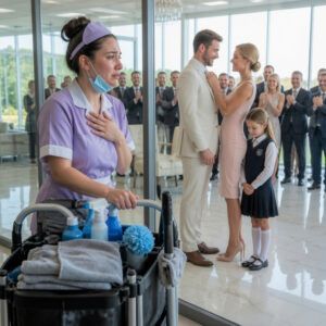 Durante 7 años, mi esposo me prohibió entrar en la escuela de nuestra hija. «Las mujeres como tú no tienen nada que hacer allí», repetía siempre. Así que me puse el uniforme de una empleada de limpieza y entré de todos modos. Pocos minutos después, otra mujer sonrió delante de todos y se presentó como la madre de mi hija. Presioné en silencio el botón «Grabar»… porque lo que descubrí era mucho peor que una infidelidad.