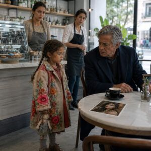 Una chica pobre pide comida en una cafetería y entonces ve a un multimillonario sosteniendo una foto de su madre…