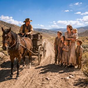 Un vaquero salvó a una madre y a sus 5 hijos de una muerte segura. Lo que aquella familia hizo después cambió para siempre el destino de su rancho.